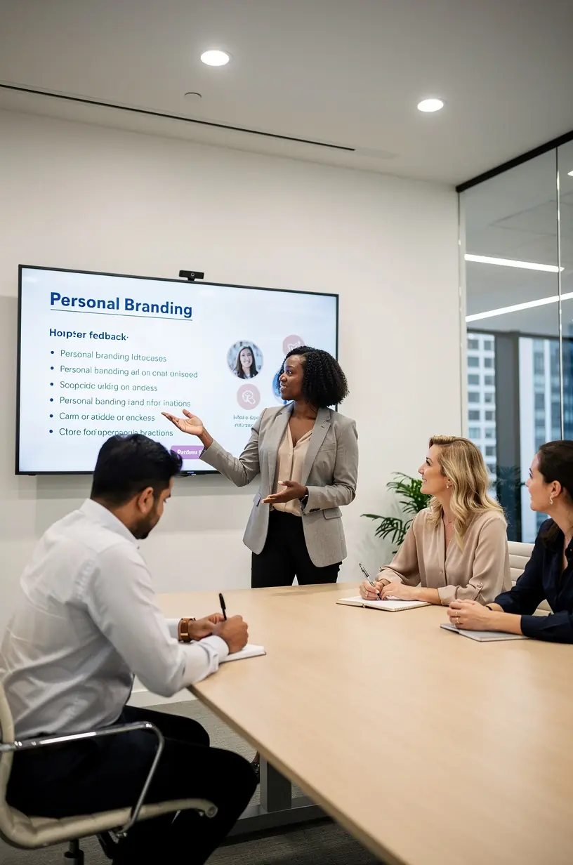 Zbliżenie na notatki i materiały edukacyjne podczas sesji feedbacku rówieśniczego w kameralnej grupie.